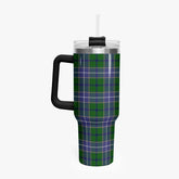 Wishart Hunting Tartan Crest 40 oz Insulated Tumbler with Handle